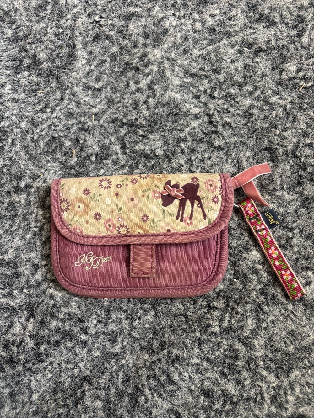 My Dear Floral Wristlet Wallet in Mauve